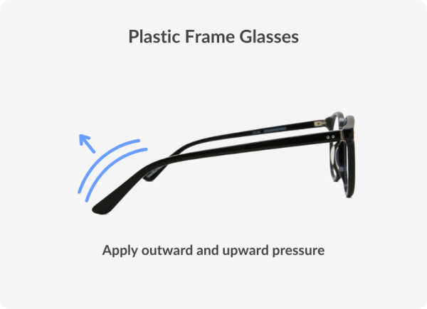 Plastic frame glasses