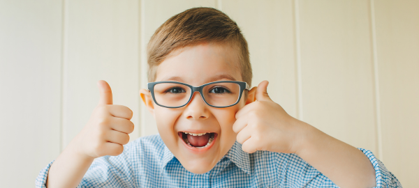 Child with glasses