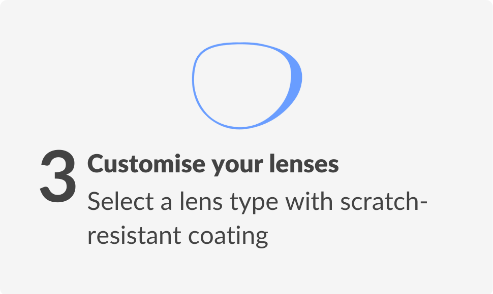 step 3: customise your lenses