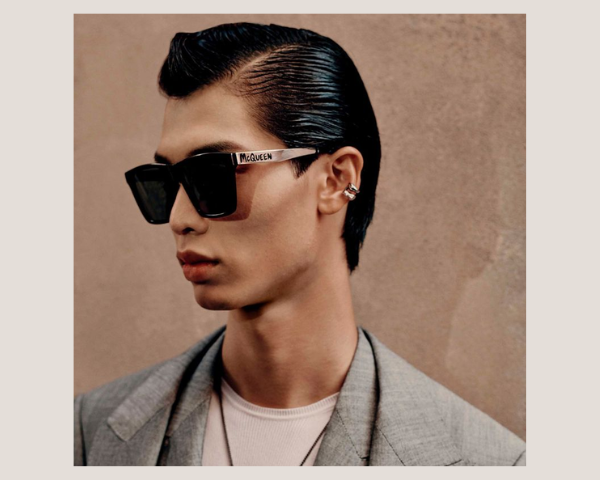 male model in sunglasses