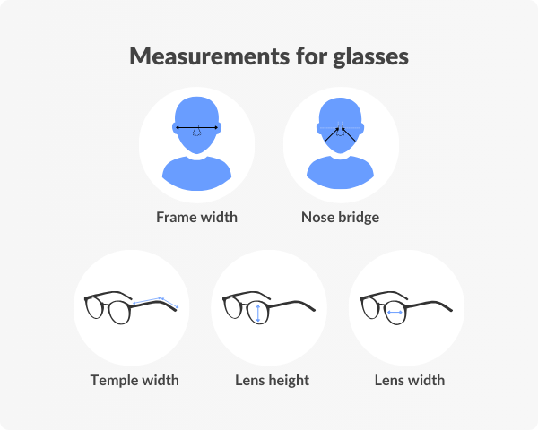 take measurements for glasses