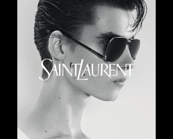 man wearing aviator saint laurent sunglasses
