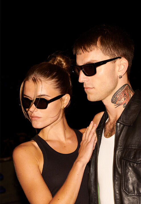 Models wearing sunglasses