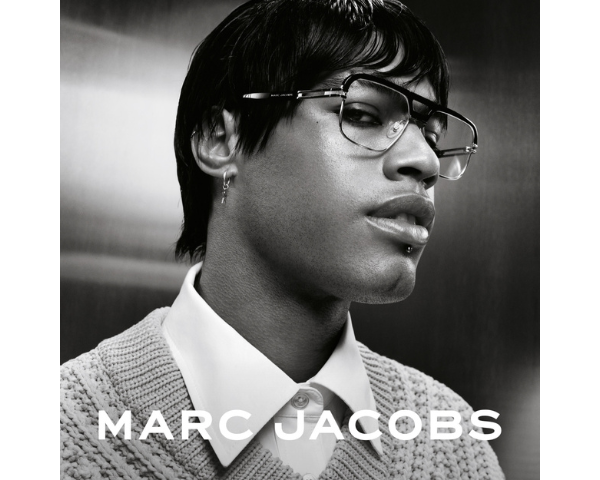 man wearing marc jacobs eyeglasses