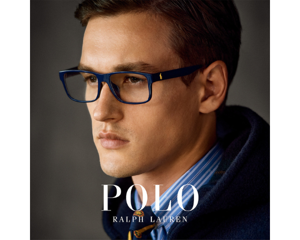 man wearing polo ralph lauren eyeglasses