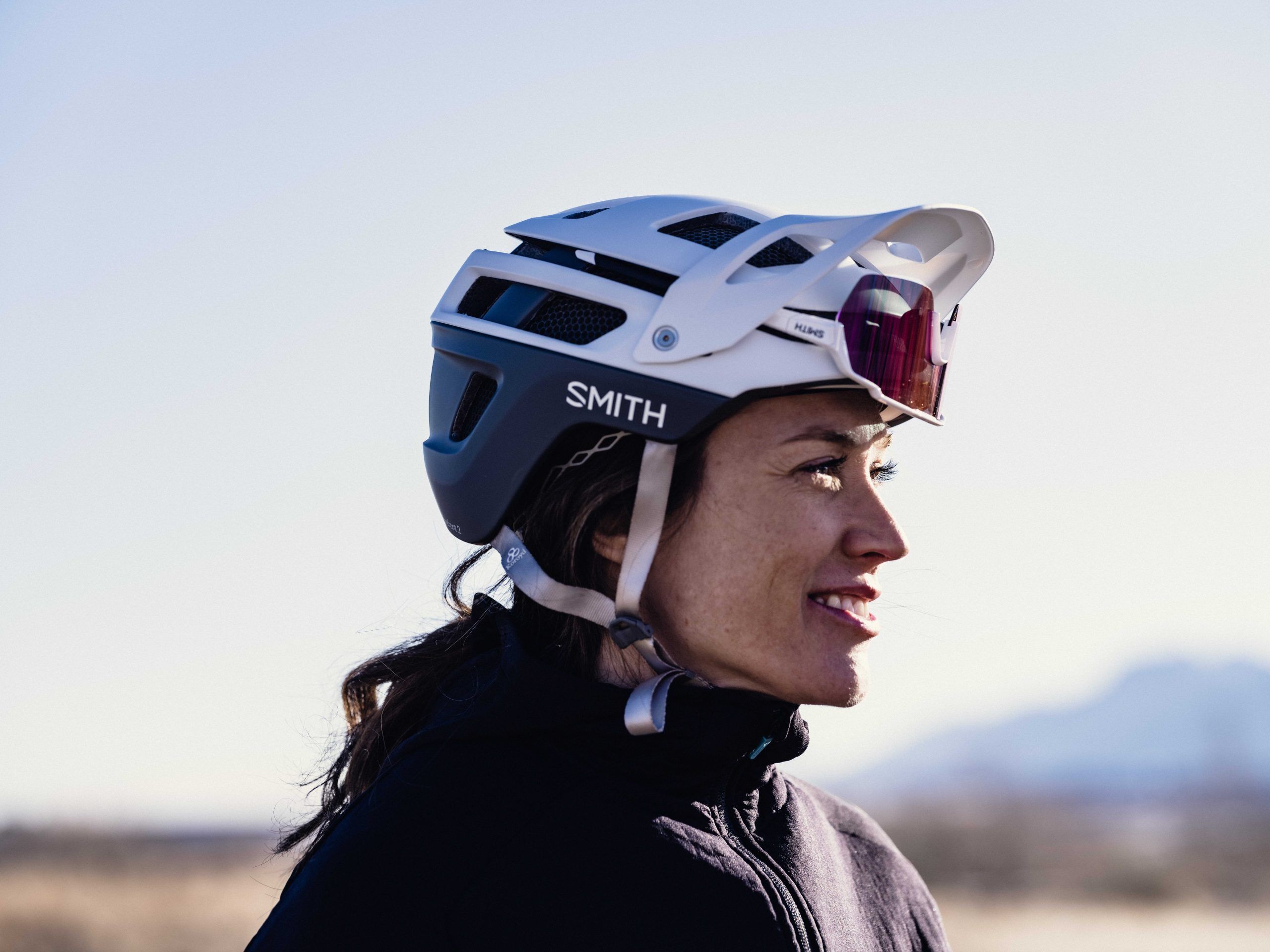 woman wearing smith gear