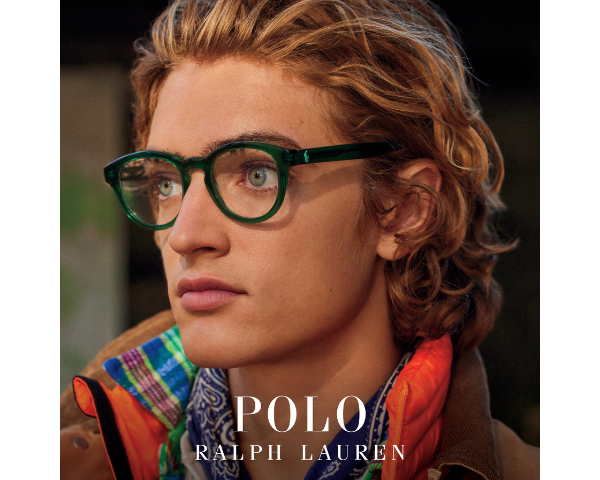 man wearing polo ralph lauren eyeglasses