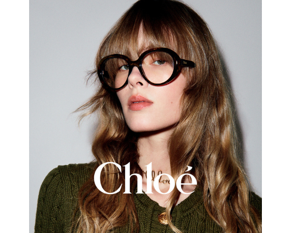 woman wearing chloe eyeglasses
