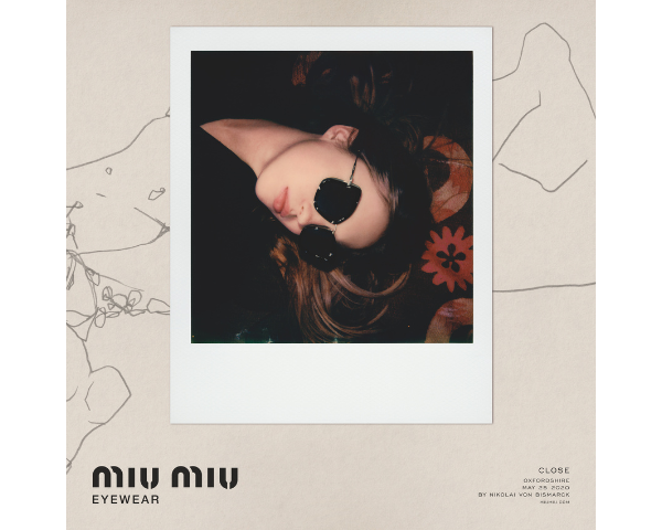 Miu Miu eyewear with logo