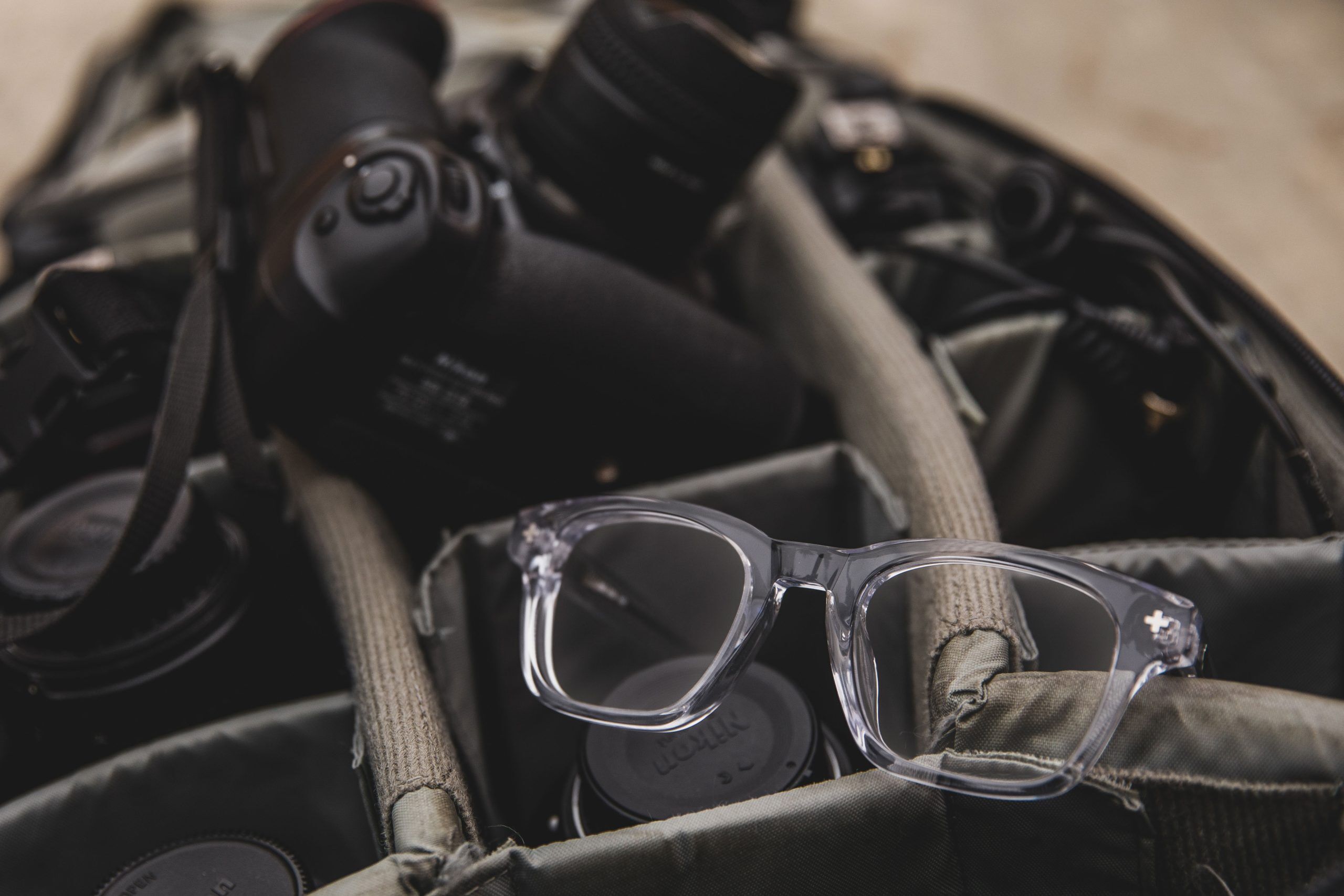 Spy clear eyeglasses