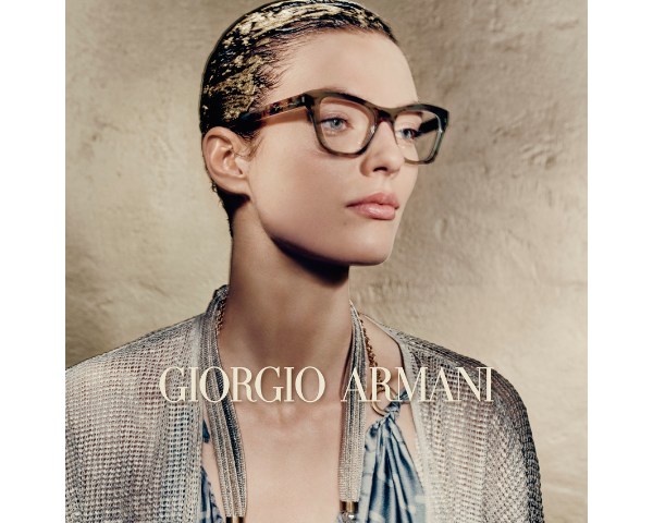 woman wearing armani exchange eyeglasses