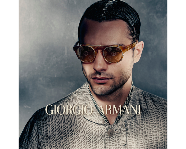 man wearing armani exchange eyeglasses