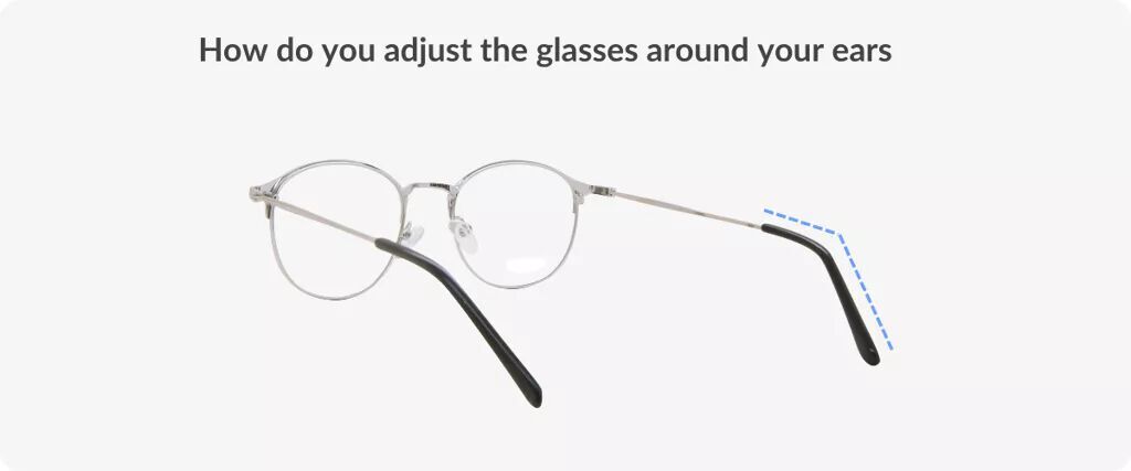 image of glasses highlighting the temples