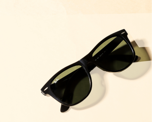 flatlay of ran-ban wayfarers