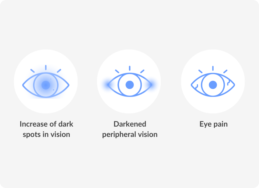 symptoms of eye floaters