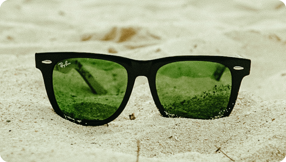 green lenses sunglasses