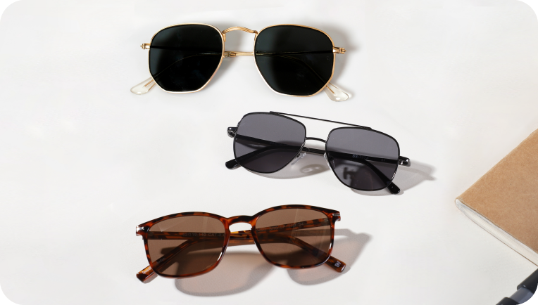 different transparencies lenses sunglasses