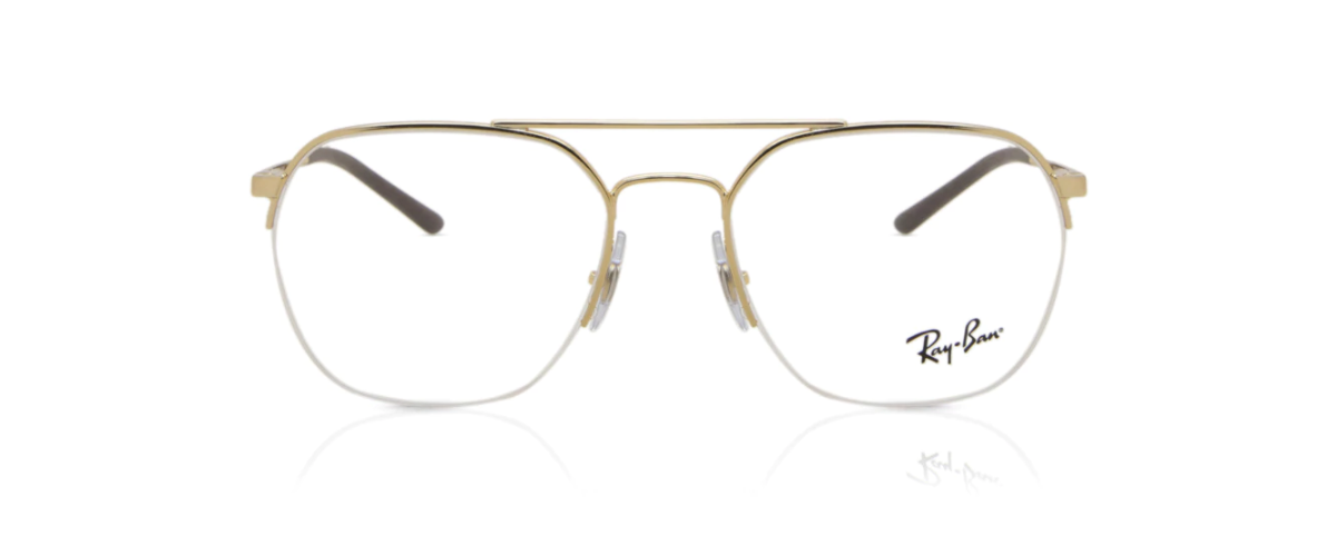 ray-ban metal framed glasses