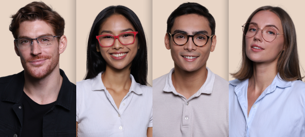 people wearing different glasses frames