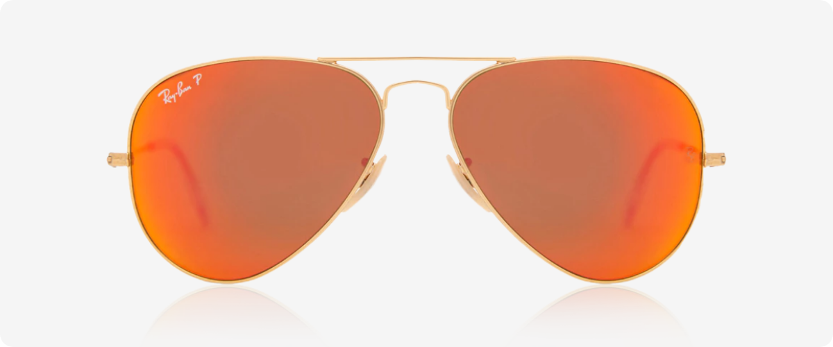 Ray-Ban mirrored lenses