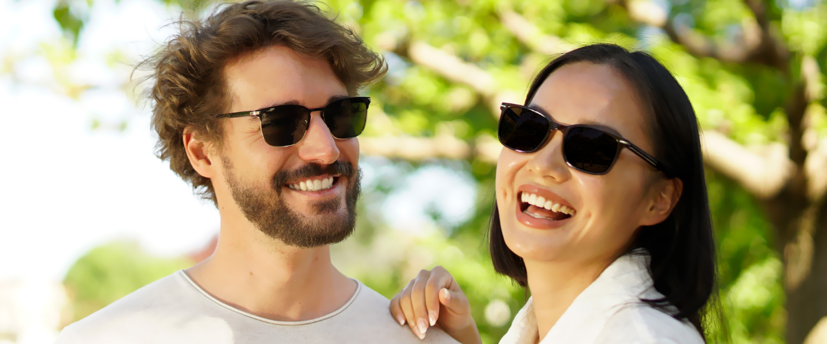 men and woman wearing sunglasses