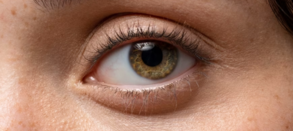 person with hazel eyes