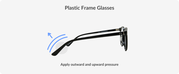 Plastic frame glasses
