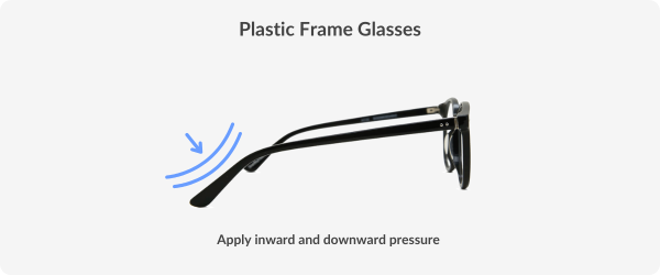 Plastic frame glasses