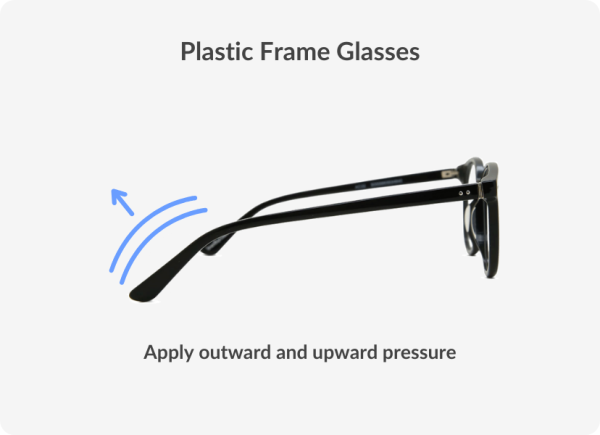 Adjust glasses temples online