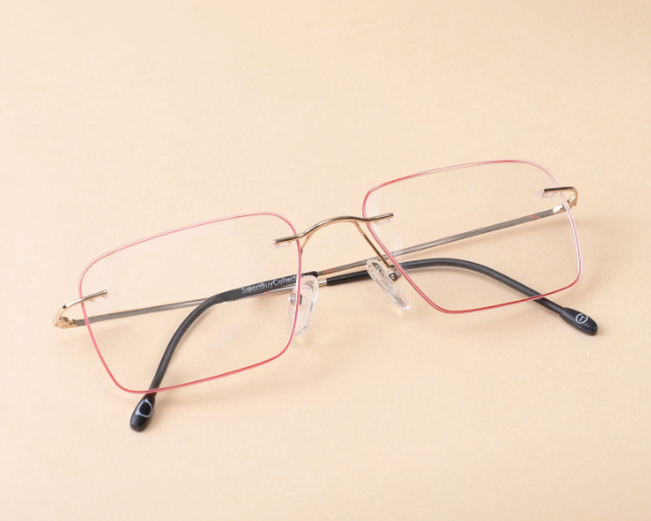 rectangular thin frame glasses