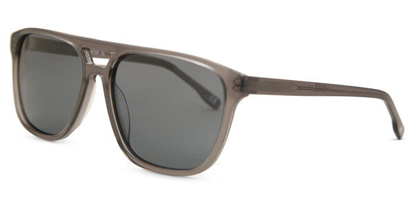 Pilot sunglasses with translucent brown clear frames