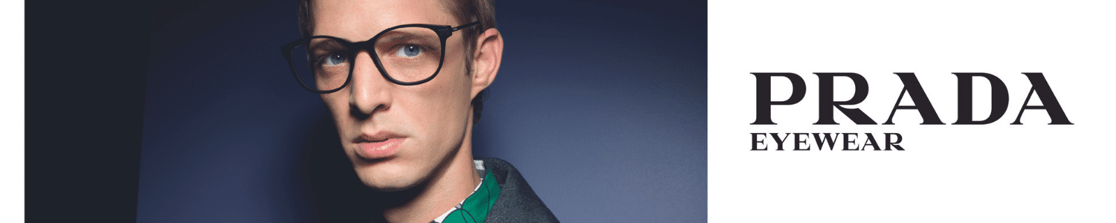 man wearing prada glasses and green printed shirt