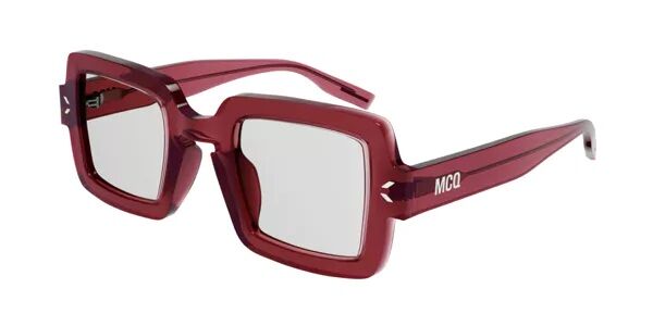 MCQ burgundy square sunglasses