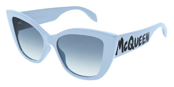 Alexander McQueen AM0347S light blue cat-eye sunglasses