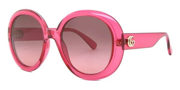 Gucci GG0712S pink frame sunglasses