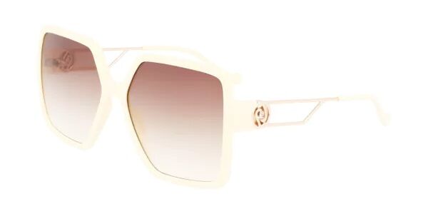 Oversized white sunglasses