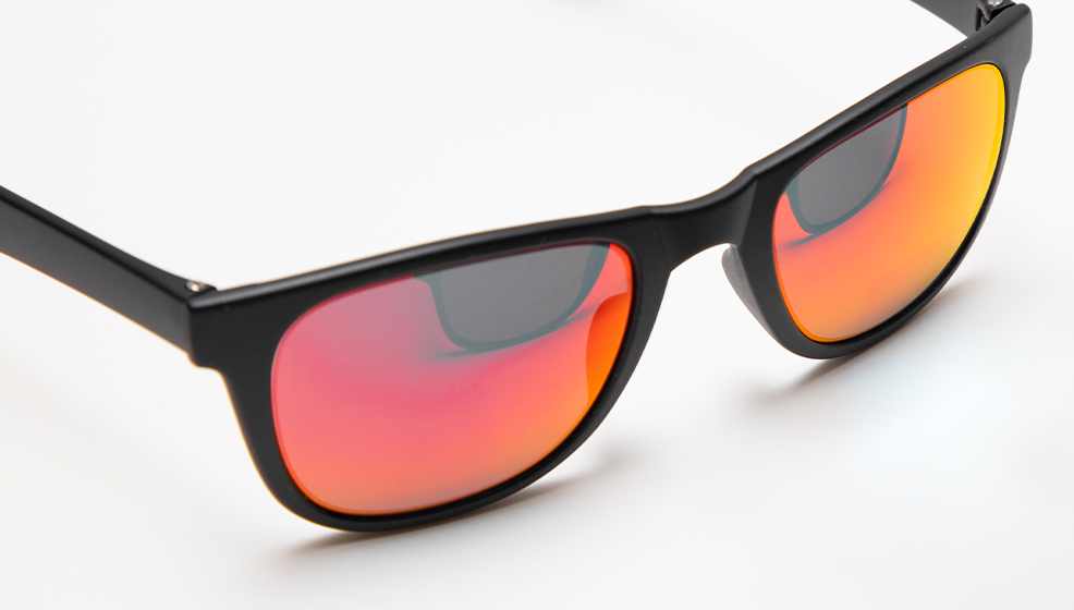 sunglasses frame with mirrored lenses