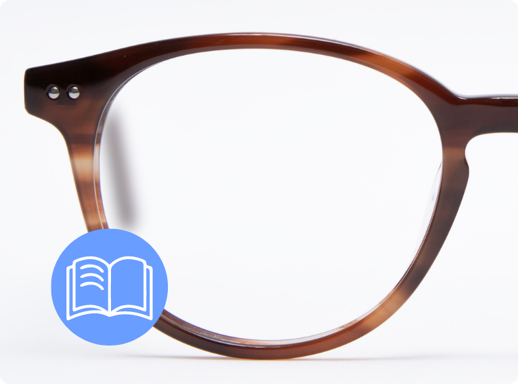 Reading glasses lens