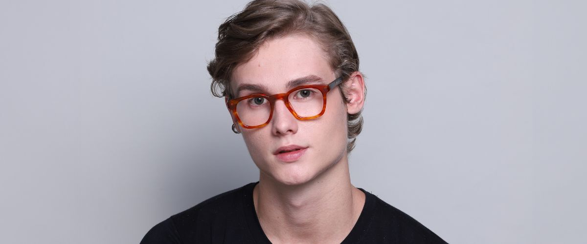 Model wearing an eco frame