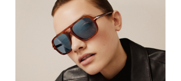 woman wearing persol sunglasses