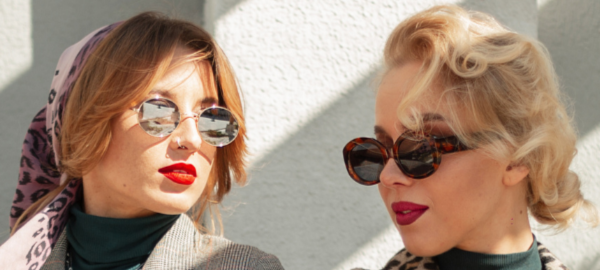 women wearing classic vintage sunglasses
