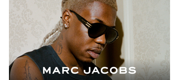 man wearing marc jacobs sunglasses