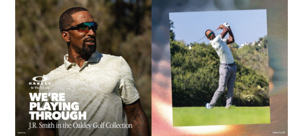 man playing golf wearing oakley sunglasses