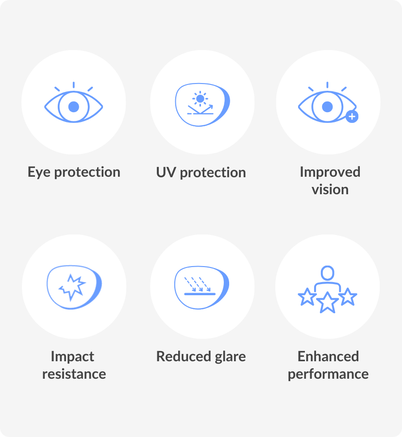 benefits of sports glasses