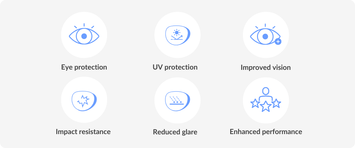 benefits of sports glasses