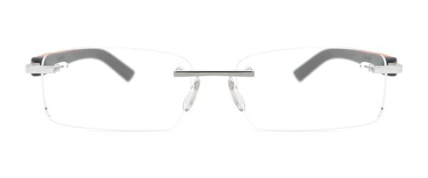 rimless glasses