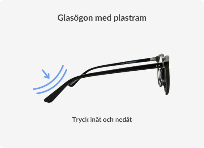 How to adjust plastic glassess