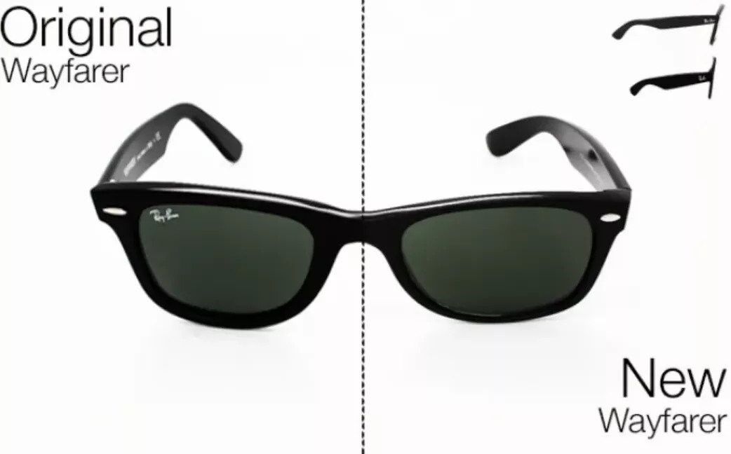 Ray-Ban New Wayfarer vs Old | Vision Direct AU