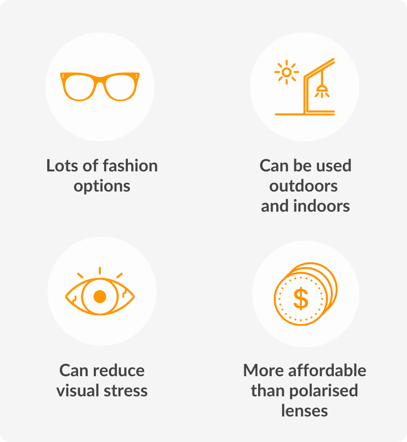Tinted Glasses Different types of tinted lenses and their benefits