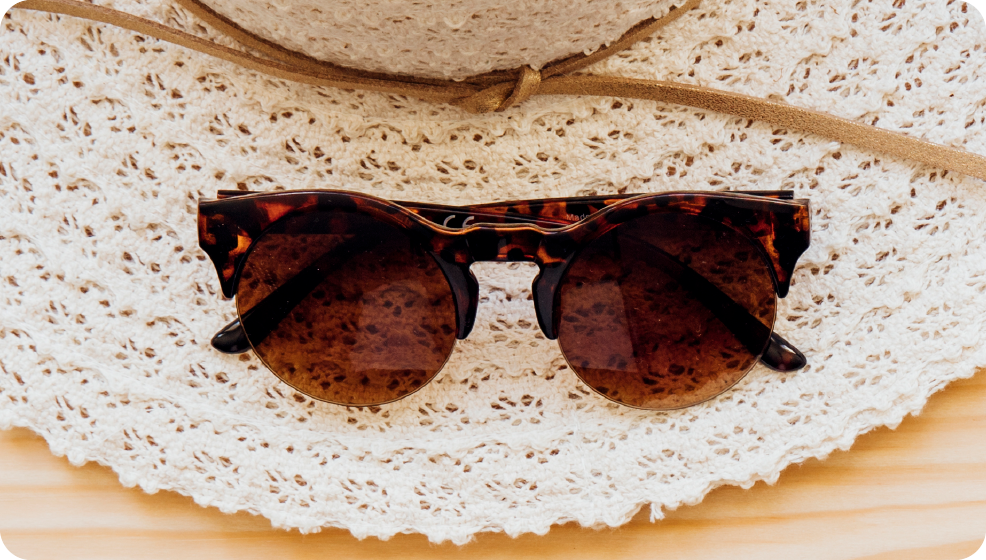 brown lenses sunglassess